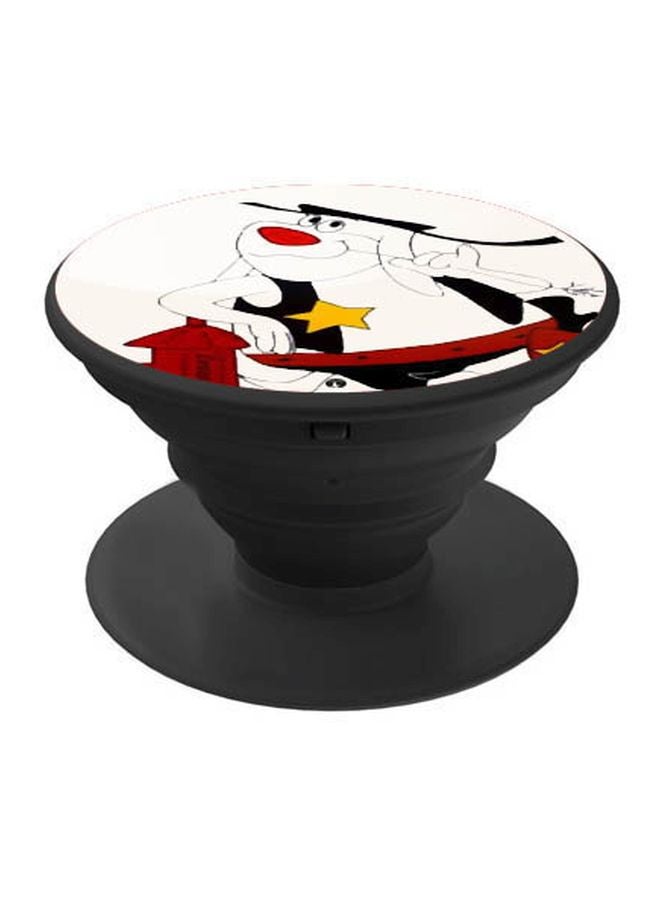 BP Printed Pop Socket Phone Holder White/Black/Red - Image 1