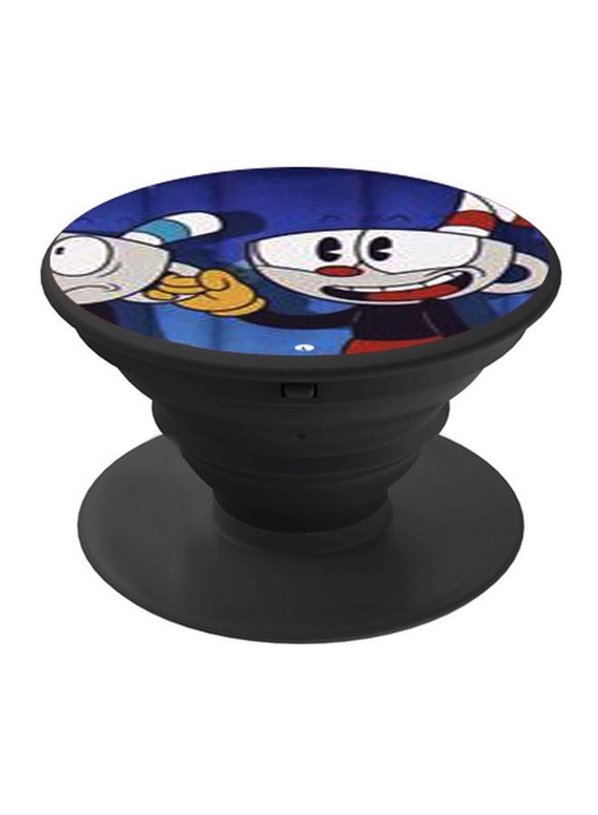 BP Printed Pop Socket Phone Holder Blue/Black/Grey - Image 1