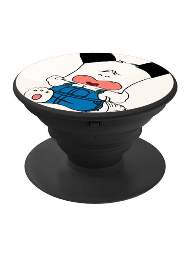 BP Printed Pop Socket Phone Holder White/Blue/Black - Image 1