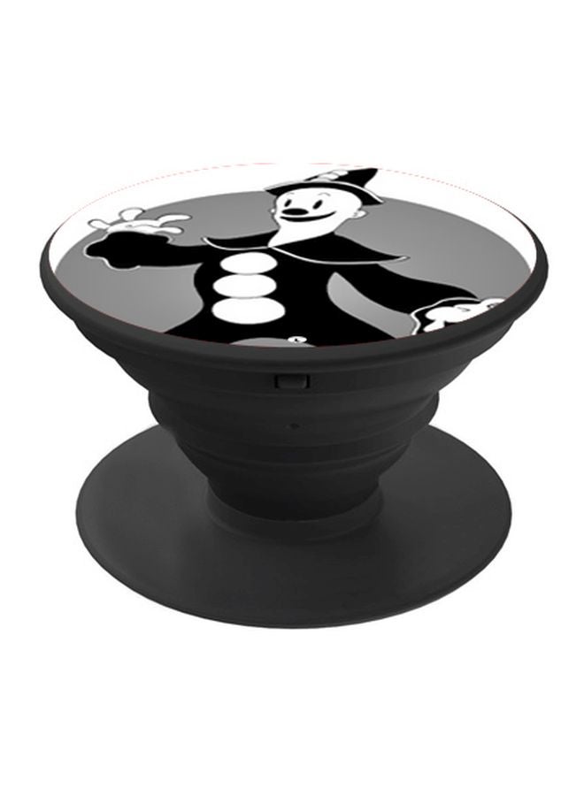 BP Printed Pop Socket Phone Holder White/Grey/Black - Image 1