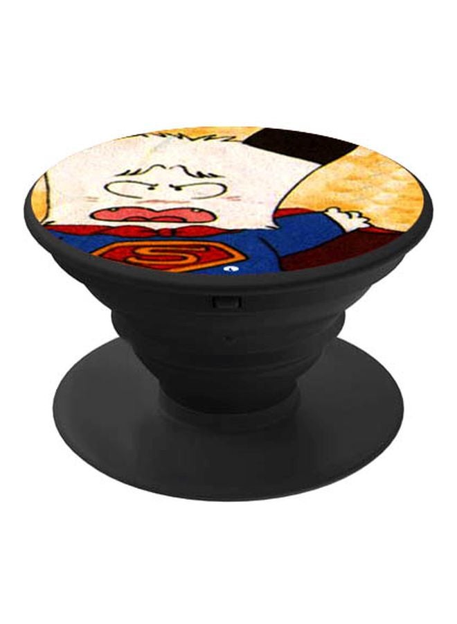 BP Printed Pop Socket Phone Holder Beige/Blue/Red - Image 1