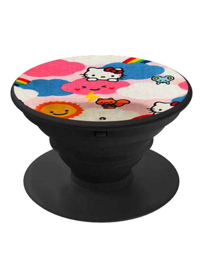 BP Hello Kitty Printed Pop Socket Phone Holder Black/White/Pink - Image 1