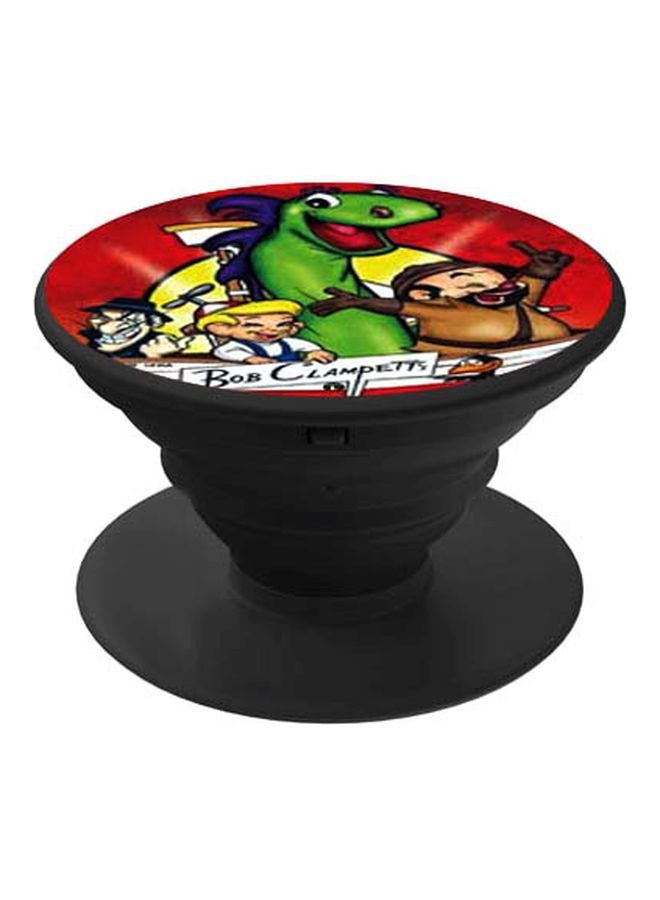 BP Cartoon Printed Pop Socket Phone Holder Black/Red/Green - Image 1