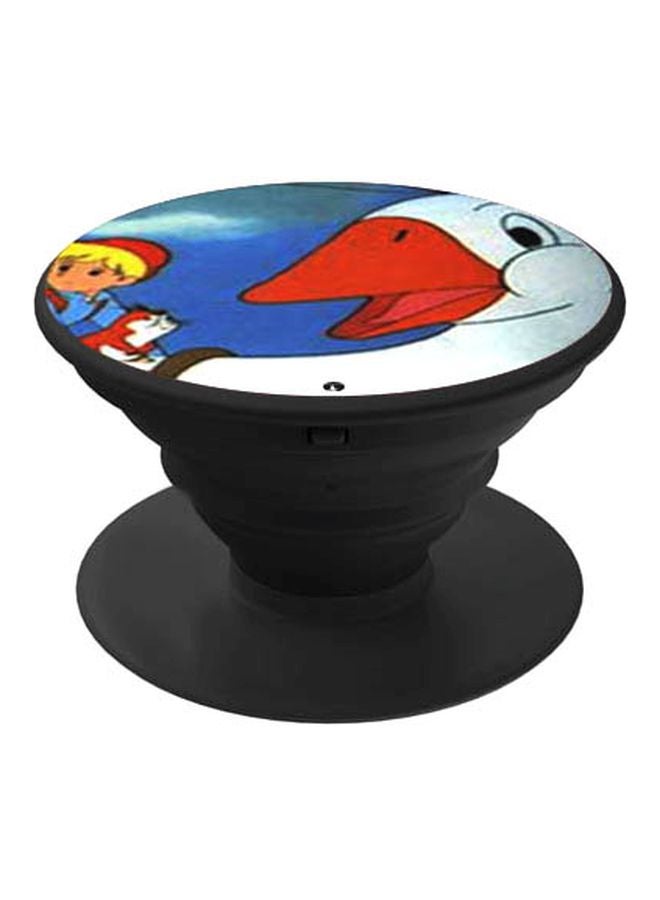 BP Cartoon Printed Pop Socket Phone Holder Black/Blue/Red - Image 1