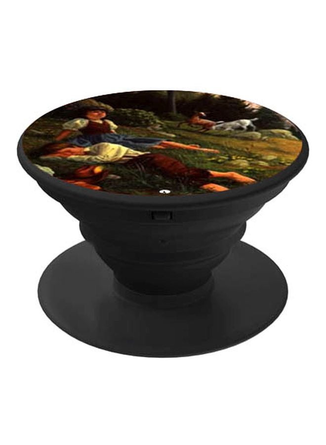 BP Kids Printed Pop Socket Phone Holder Black/Green/Brown - Image 1