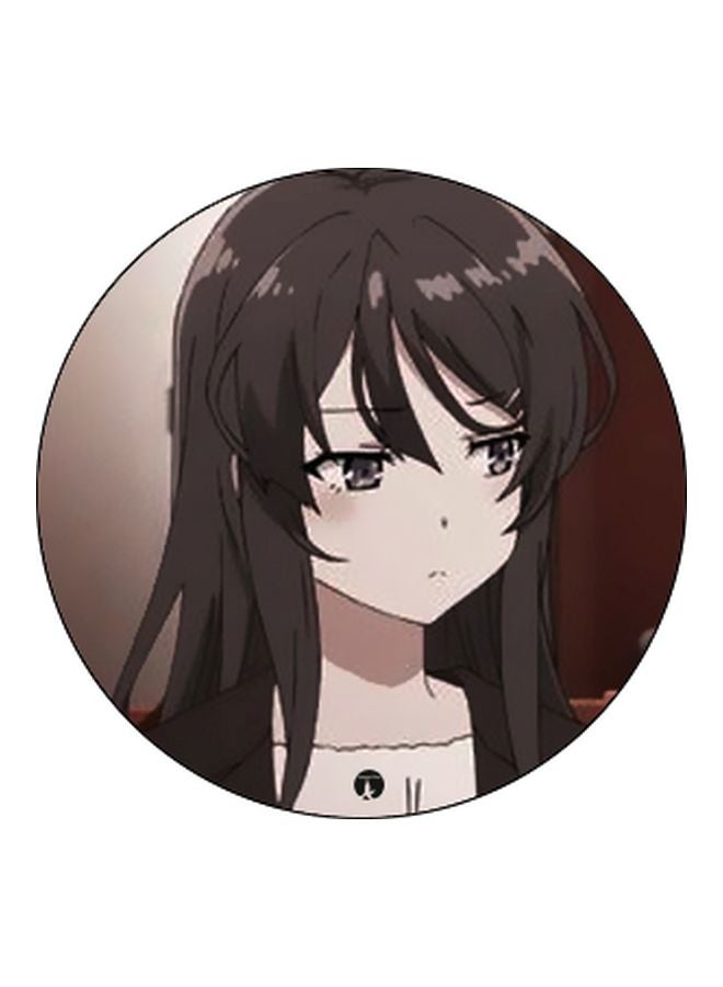 بي بي حامل هاتف بوب سوكيت بطبعة رسم أنمي أسود/ رمادي/ بني - Image 2