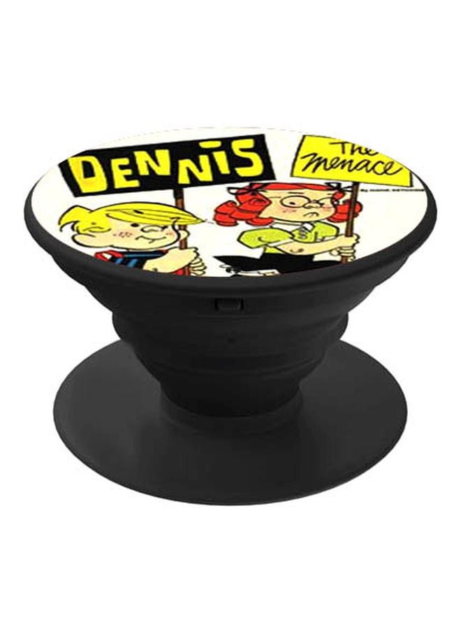 BP Dennis The Menace Printed Pop Socket Phone Holder Black/White/Yellow - Image 1