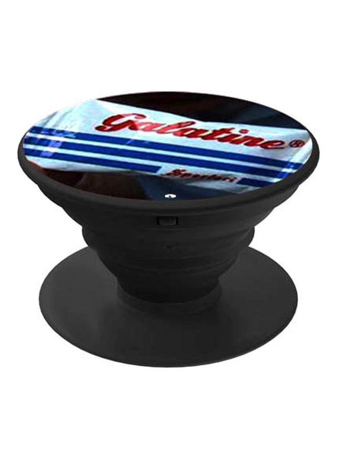 BP Galatine Printed Pop Socket Phone Holder Black/White/Blue - Image 1