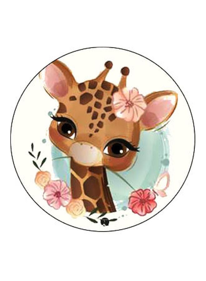 BP Giraffe Printed Pop Socket Phone Holder Black/Brown/White - Image 2