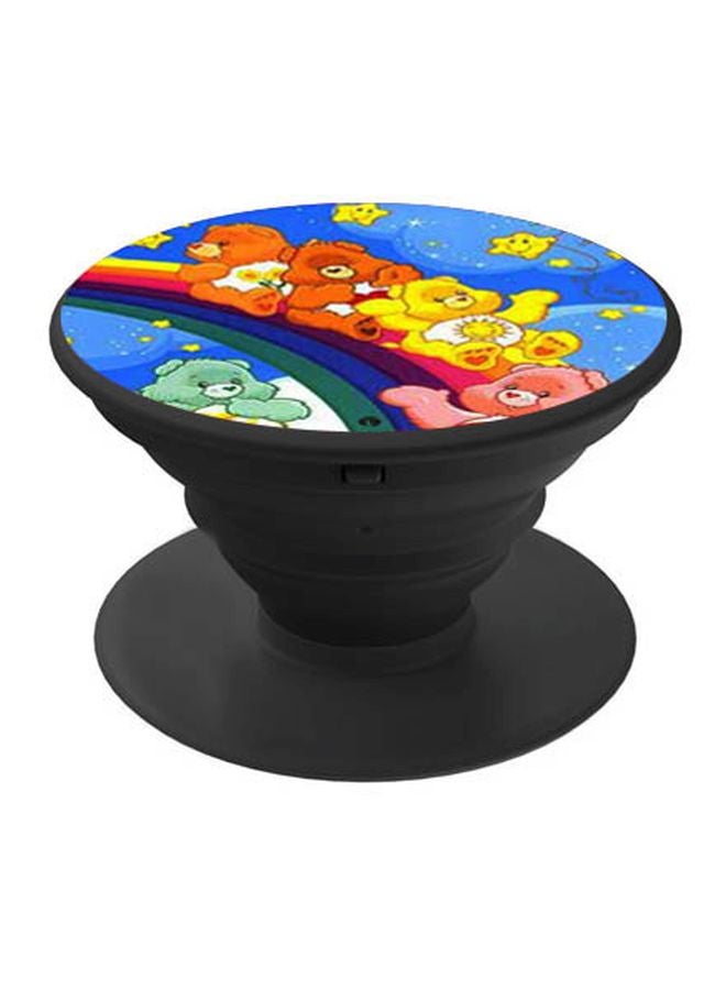 BP Cartoon Bears Printed Pop Socket Phone Holder Blue/Yellow/Black - Image 1