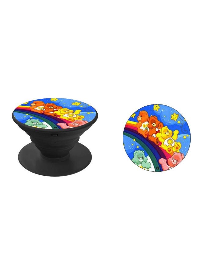 BP Cartoon Bears Printed Pop Socket Phone Holder Blue/Yellow/Black - Image 2