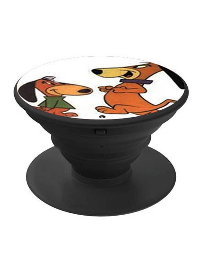 BP Augie Doggie And Doggie Daddy Printed Pop Socket Phone Holder White/Brown/Black - Image 1