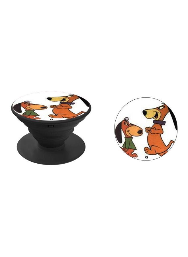 BP Augie Doggie And Doggie Daddy Printed Pop Socket Phone Holder White/Brown/Black - Image 2