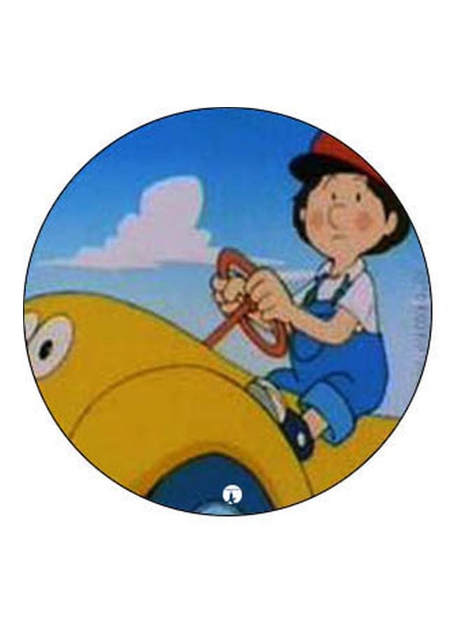 بي بي حامل هاتف على شكل مقبض أصابع منبثق بطبعة رسومات كرتونية أسود/ أصفر/ أزرق - Image 2