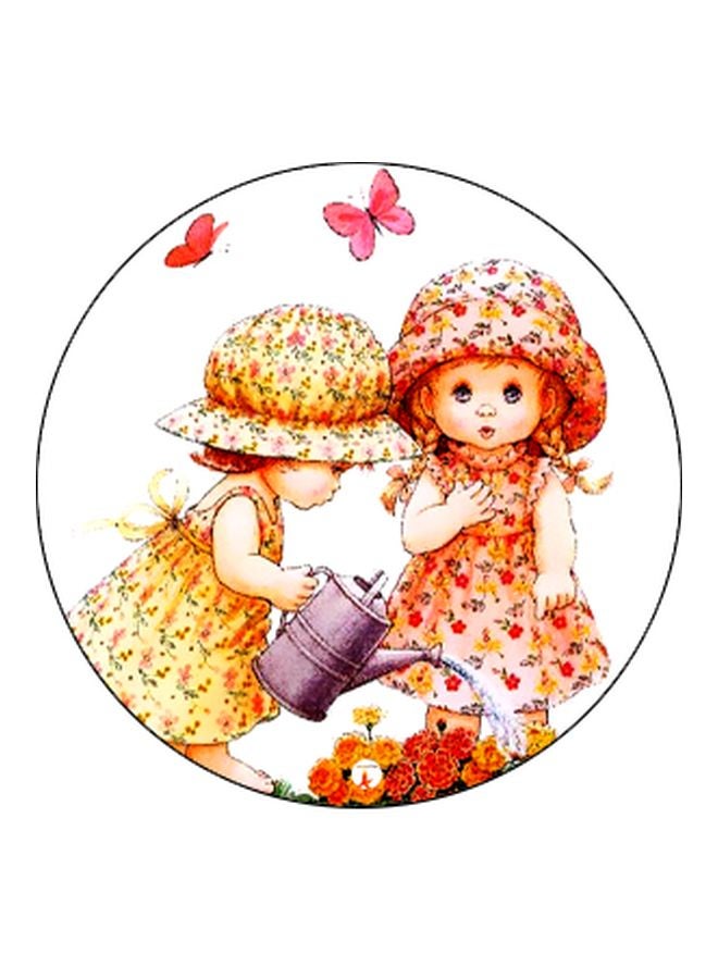 BP Cartoon Girls Printed Pop Socket Phone Holder Yellow/Orange/White - Image 2