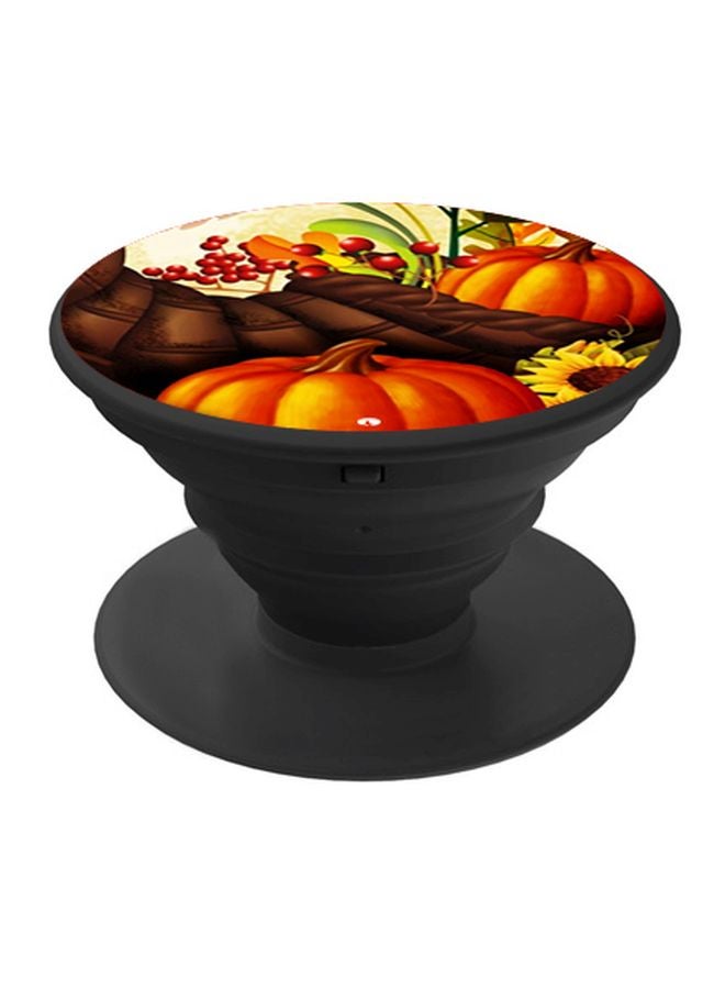 BP Vegetable Printed Pop Socket Phone Holder Orange/Brown/Green - Image 1