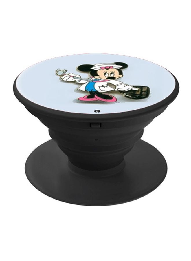 BP Minnie Mouse Printed Pop Socket Phone Holder Light Blue/White/Pink - Image 1