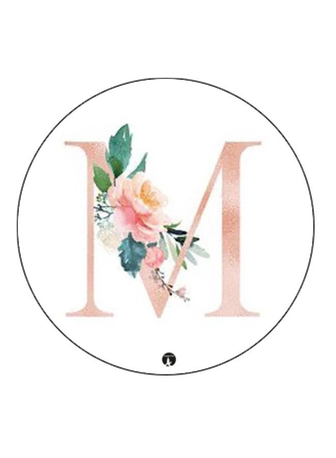 BP Letter M Printed Pop Socket Phone Holder White/Beige/Green - Image 2