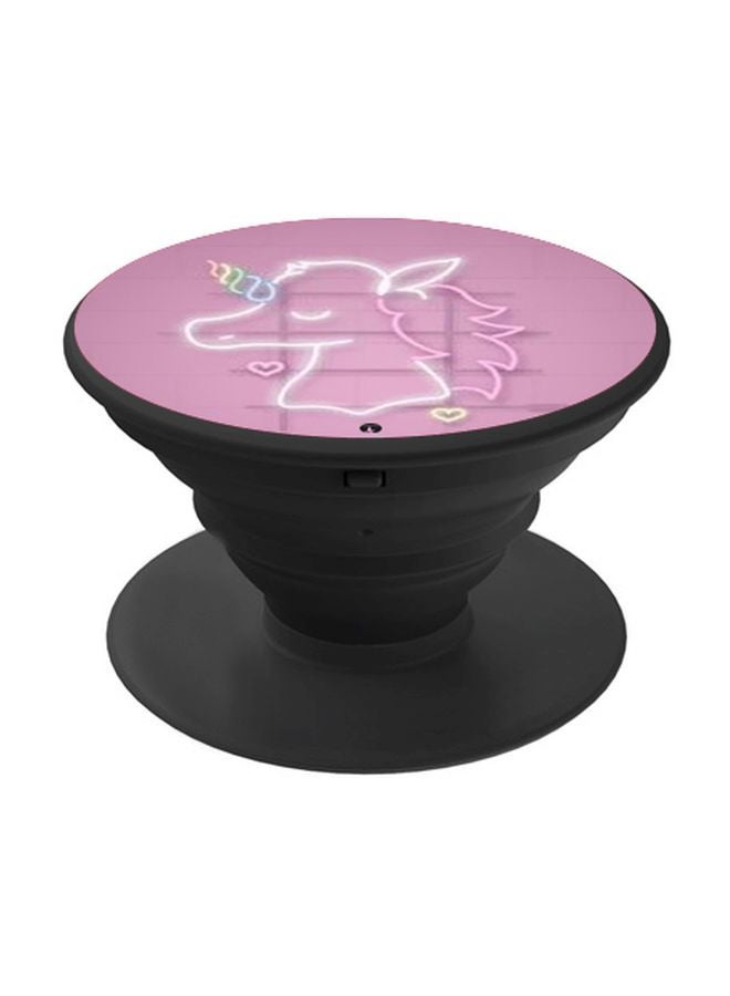 BP Unicorn Printed Pop Socket Phone Holder Pink/White - Image 1