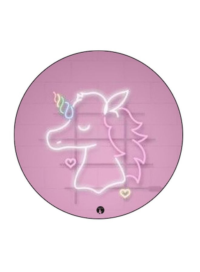 BP Unicorn Printed Pop Socket Phone Holder Pink/White - Image 2