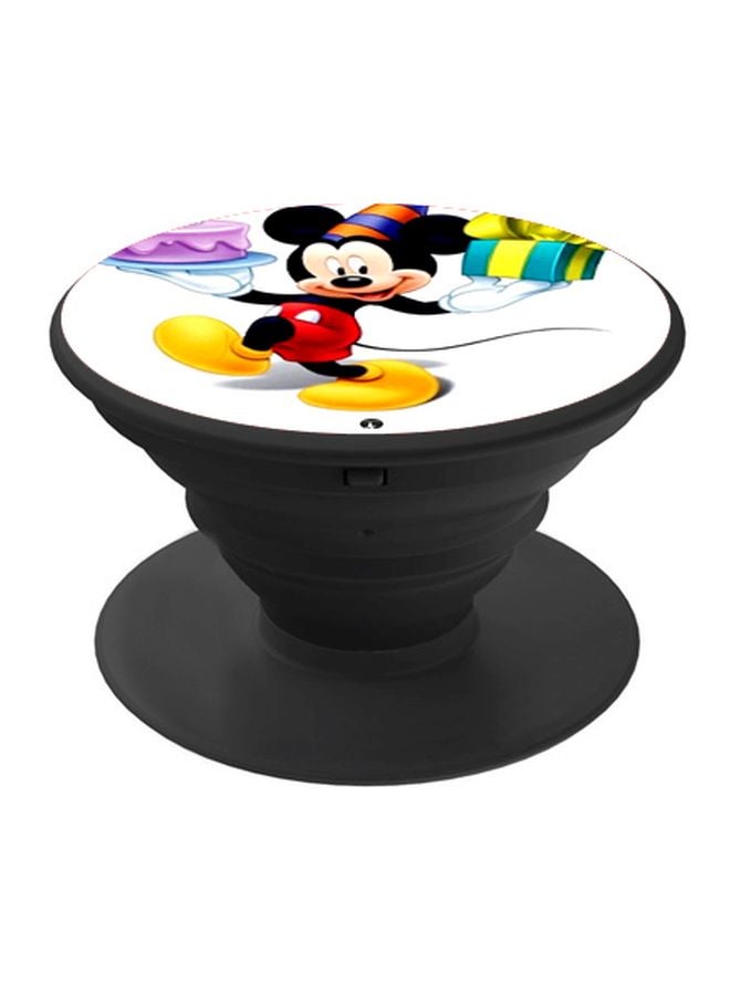 BP Mickey Mouse Printed Pop Socket Phone Holder White/Yellow/Black - Image 1