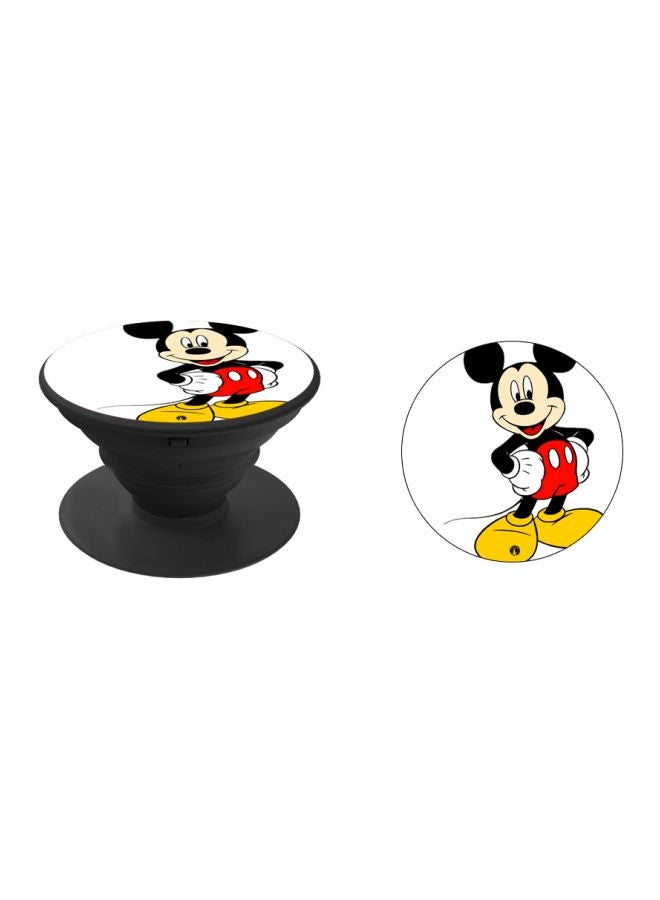 BP Mickey Mouse Printed Pop Socket Phone Holder White/Yellow/Black - Image 2