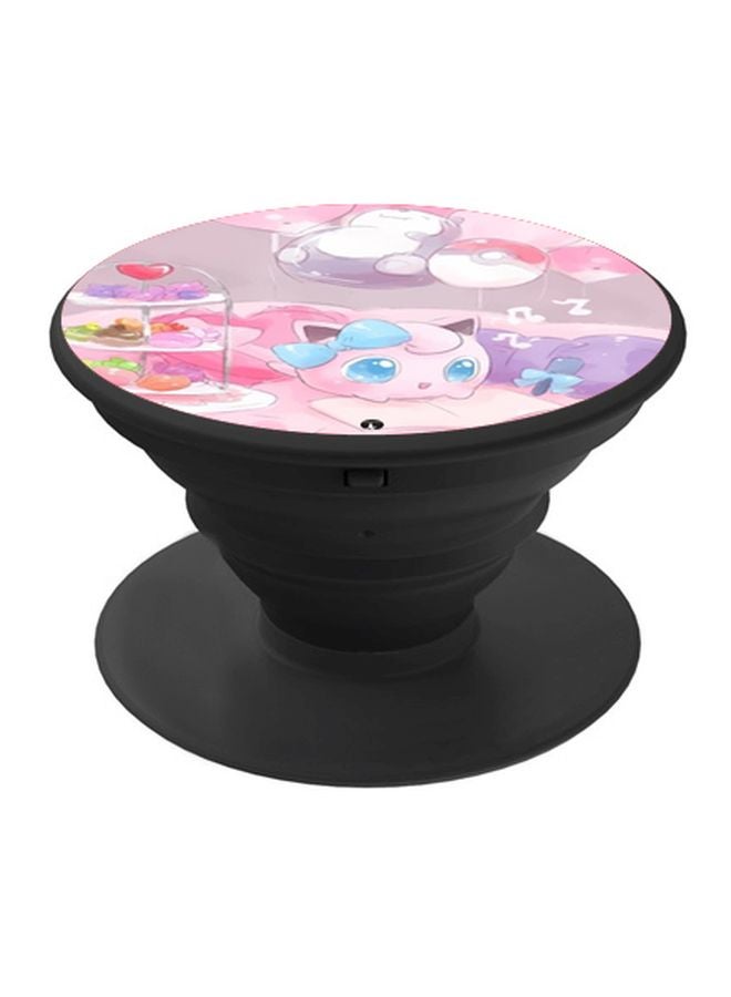 BP Cartoon Printed Pop Socket Phone Holder Pink/Purple/Green - Image 1