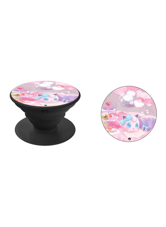 BP Cartoon Printed Pop Socket Phone Holder Pink/Purple/Green - Image 2