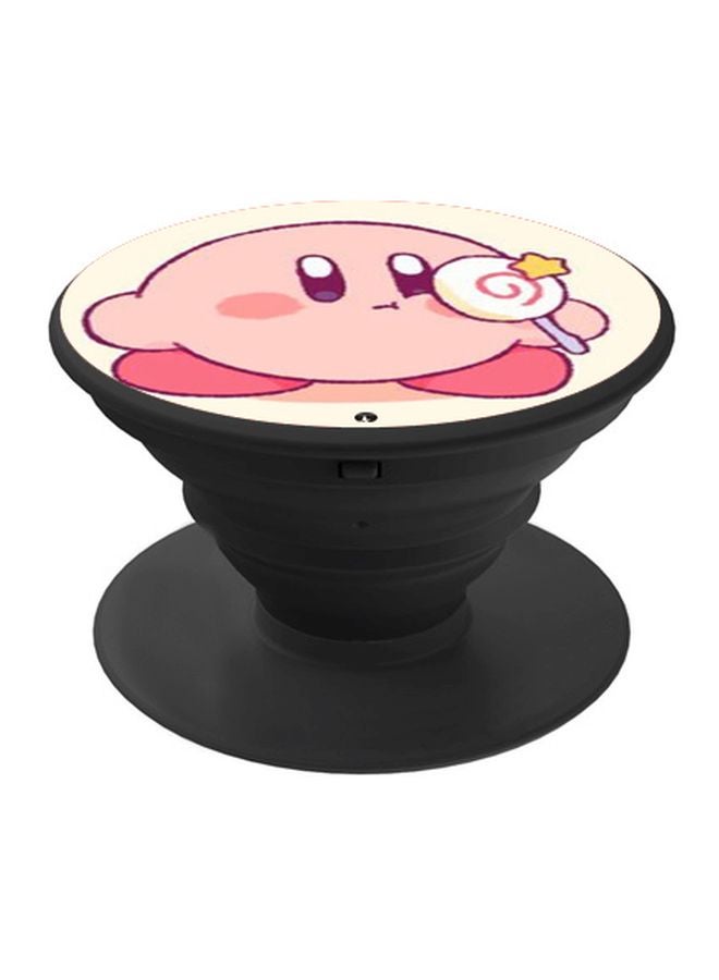 BP Cartoon Printed Pop Socket Phone Holder Pink/Beige - Image 1