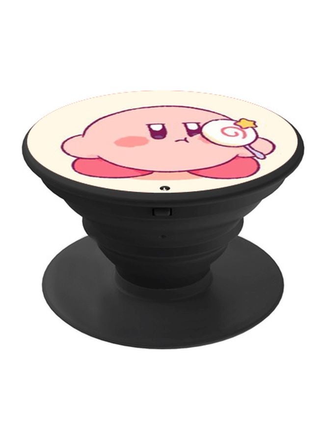 BP Cartoon Character Printed Pop Socket Phone Holder Pink/Beige - Image 1