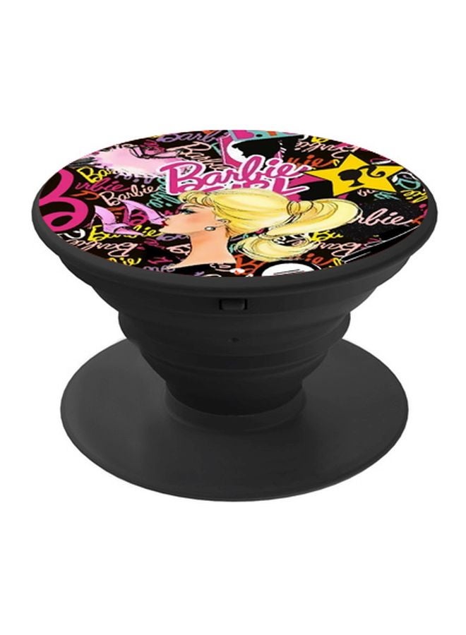 BP Cartoon Character Printed Pop Socket Phone Holder Pink/Yellow/Black - Image 1
