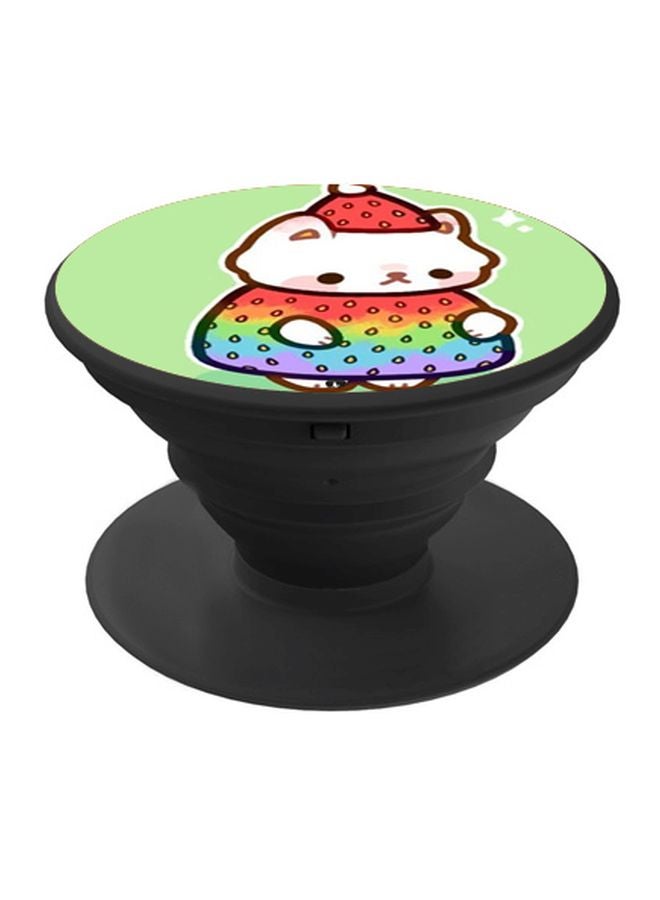 BP Cartoon Character Printed Pop Socket Phone Holder Green/Red/Black - Image 1