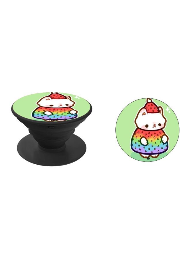 BP Cartoon Character Printed Pop Socket Phone Holder Green/Red/Black - Image 2