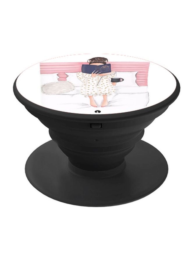 BP Girl Printed Pop Socket Phone Holder White/Pink/Blue - Image 1