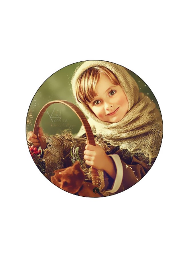 BP Kid Printed Pop Socket Phone Holder Green/Beige/Brown - Image 2