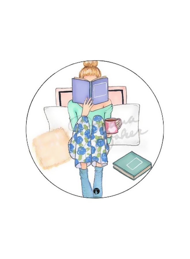 BP Girl Printed Pop Socket Phone Holder White/Blue/Purple - Image 2