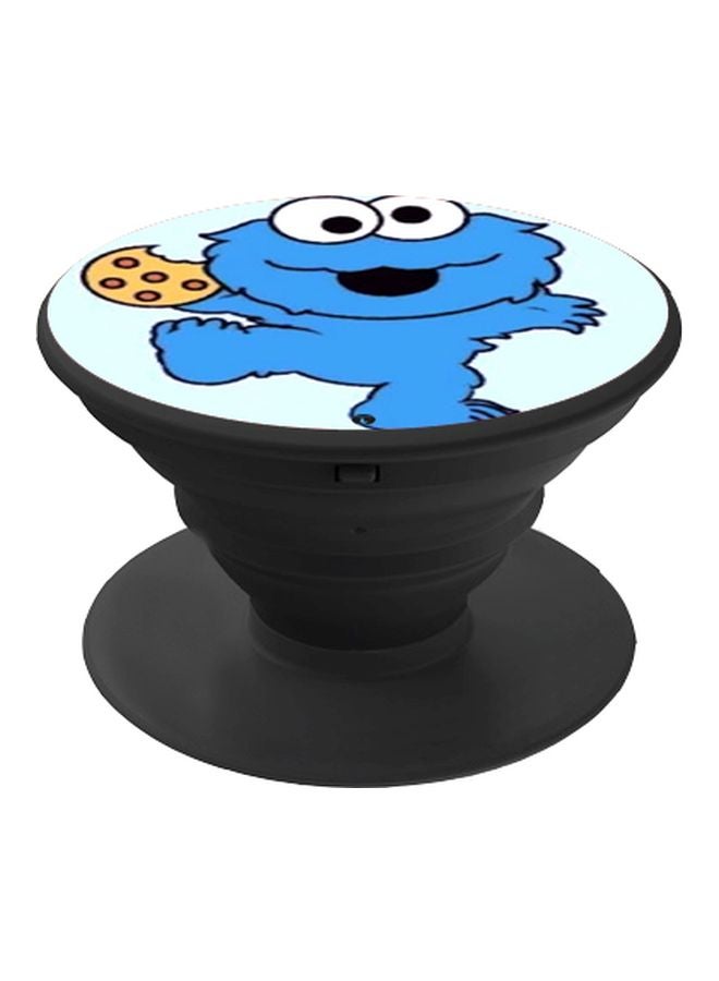 BP Cartoon Printed Pop Socket Phone Holder Blue/White/Beige - Image 1