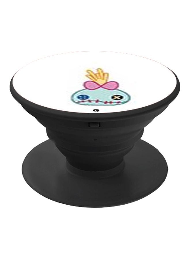 BP Cartoon Printed Pop Socket Phone Holder White/Blue/Pink - Image 1