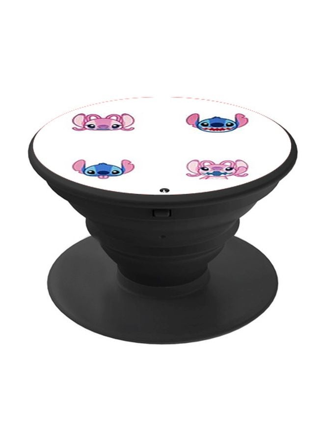 BP Cartoon Printed Pop Socket Phone Holder White/Pink/Black - Image 1