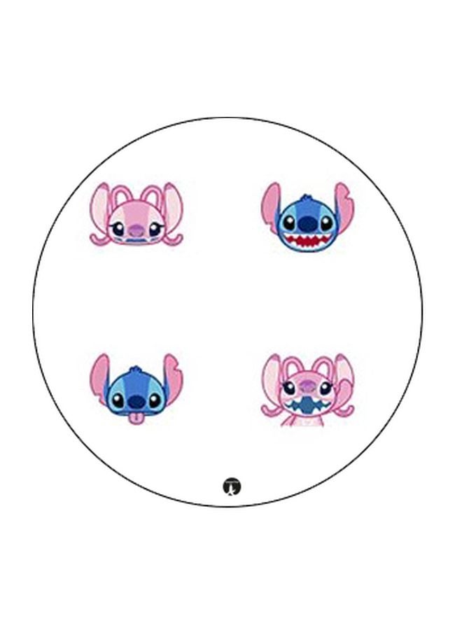BP Cartoon Printed Pop Socket Phone Holder White/Pink/Black - Image 2