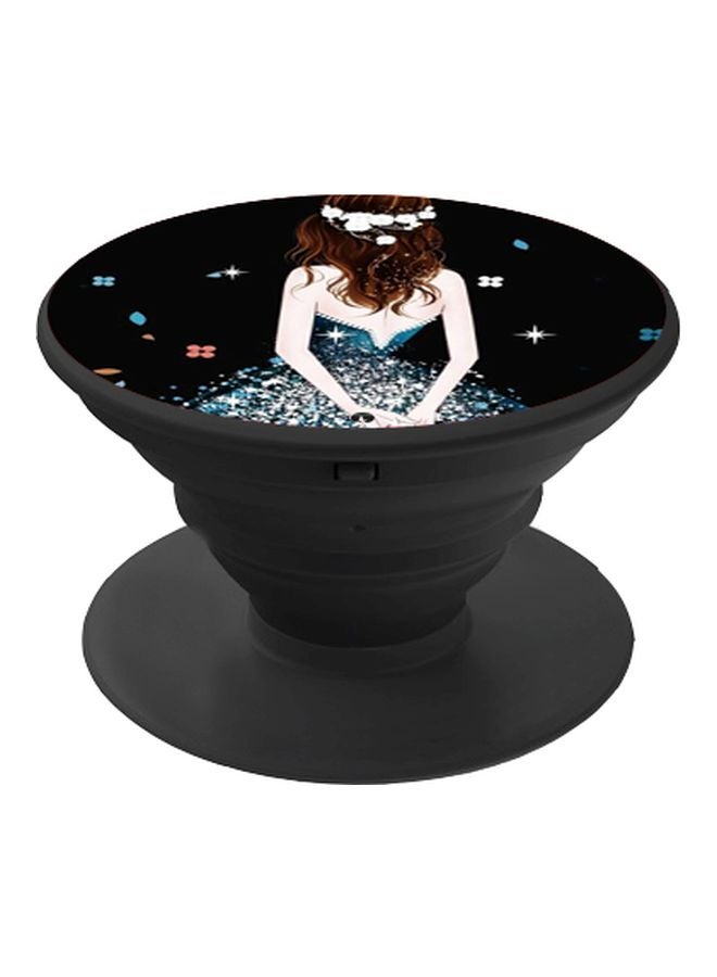 بي بي حامل هاتف بوب سوكيت بطبعة فتاة أسود/أزرق/بيج - Image 1