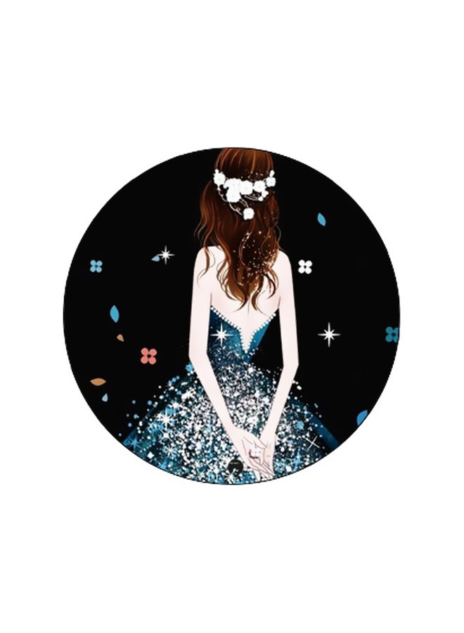 بي بي حامل هاتف بوب سوكيت بطبعة فتاة أسود/أزرق/بيج - Image 2