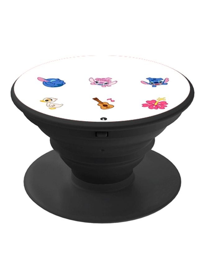 BP Cartoon Printed Pop Socket Phone Holder White/Pink/Blue - Image 1