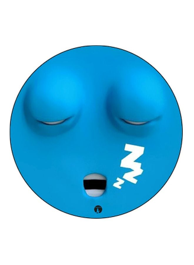 BP Sleeping Face Printed Pop Socket Phone Holder Blue/White/Black - Image 2