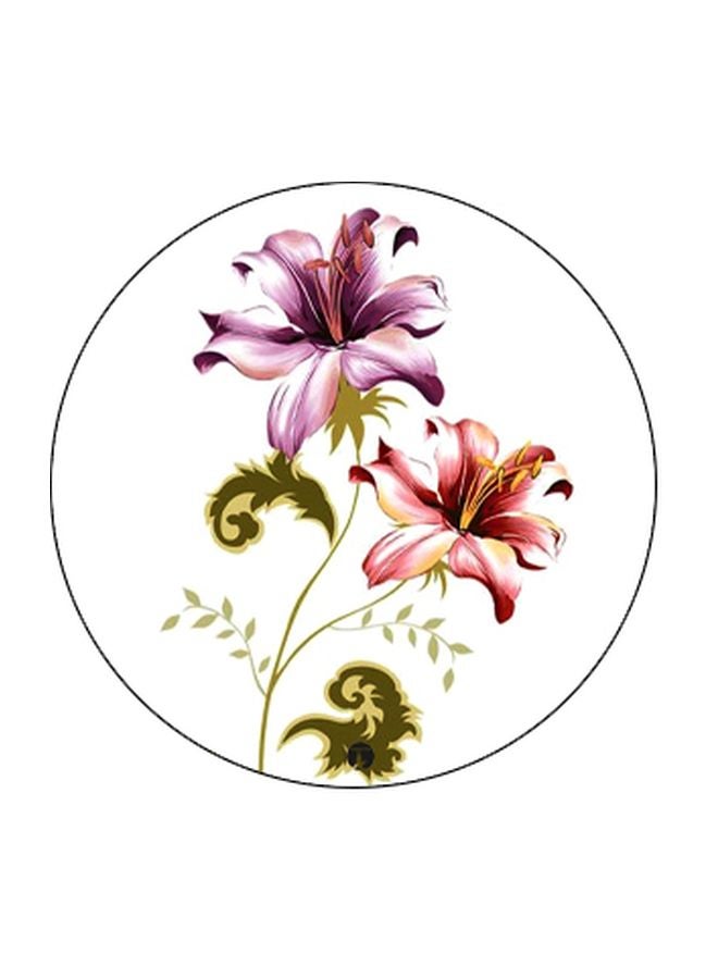 بي بي حامل هاتف بوب سوكيت بطبعة زهور أبيض/أرجواني/أخضر - Image 2