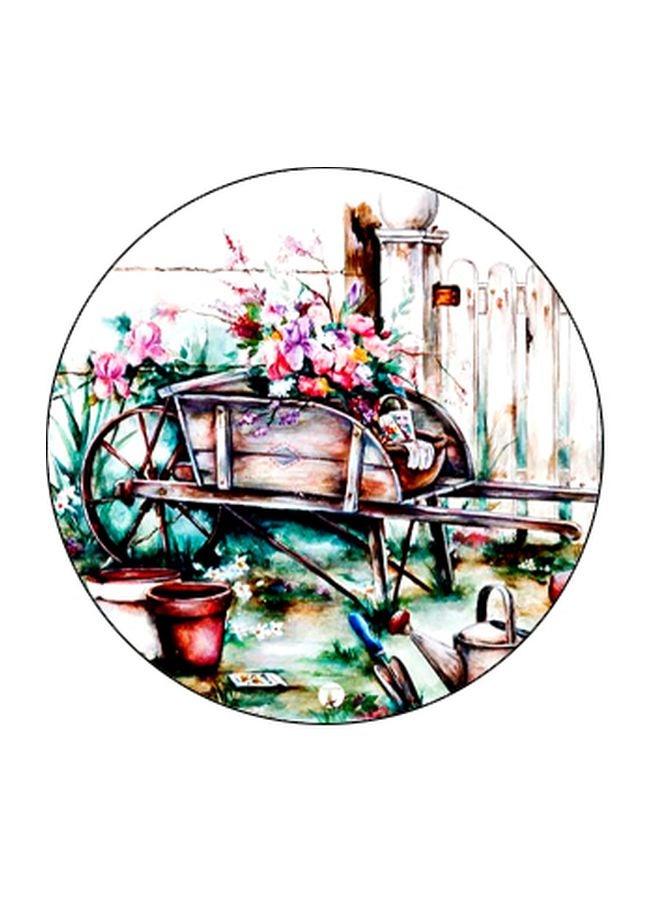 BP Flower Trough Painting Printed Pop Socket Phone Holder White/Pink/Black - Image 2