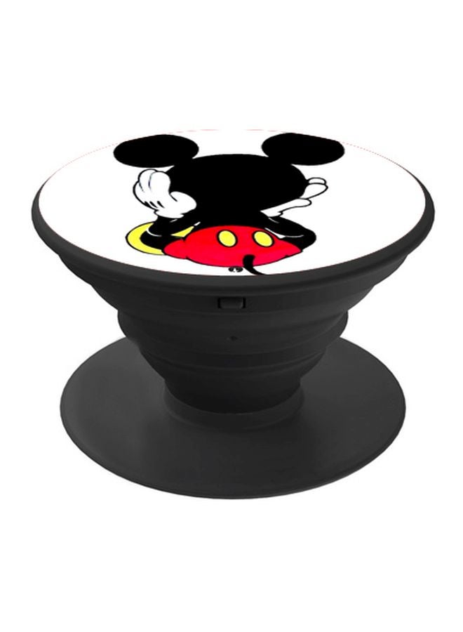 BP Mickey Mouse Printed Pop Socket Phone Holder White/Black/Red - Image 1