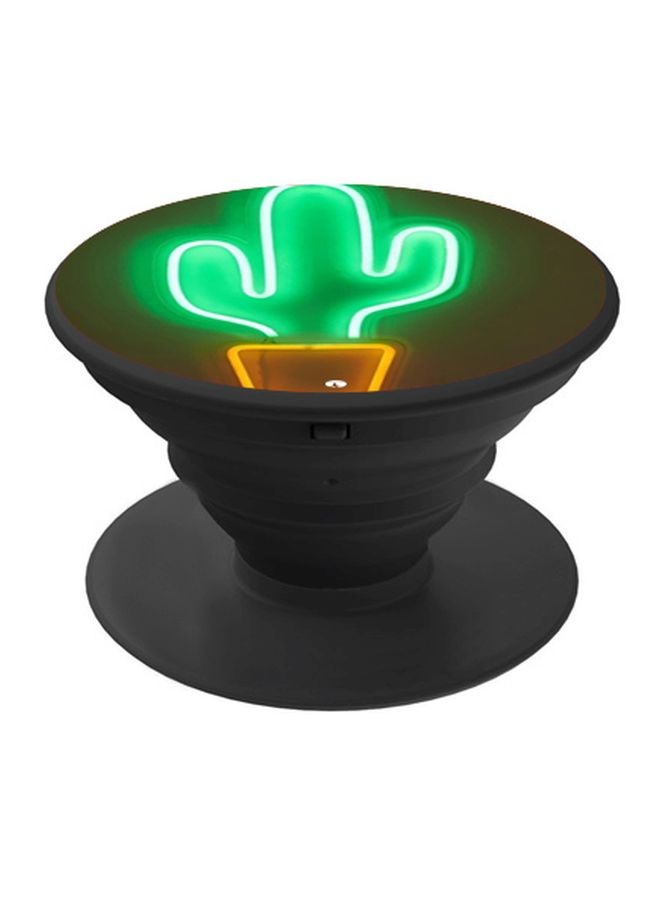 بي بي حامل هاتف بوب سوكيت بطبعة صبار مُضاء بالنيون أخضر/أسود/أصفر - Image 1