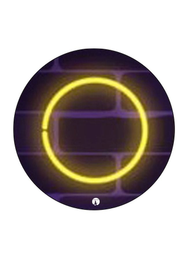 BP Lighting Ring Printed Pop Socket Phone Holder Purple/Yellow/Black - Image 2