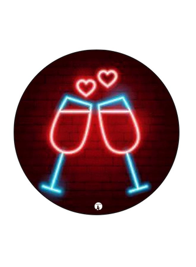 BP Glass Printed Pop Socket Phone Holder Red/Blue/Black - Image 2